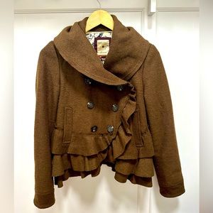 Anthropologie Elevenses Wool Coat